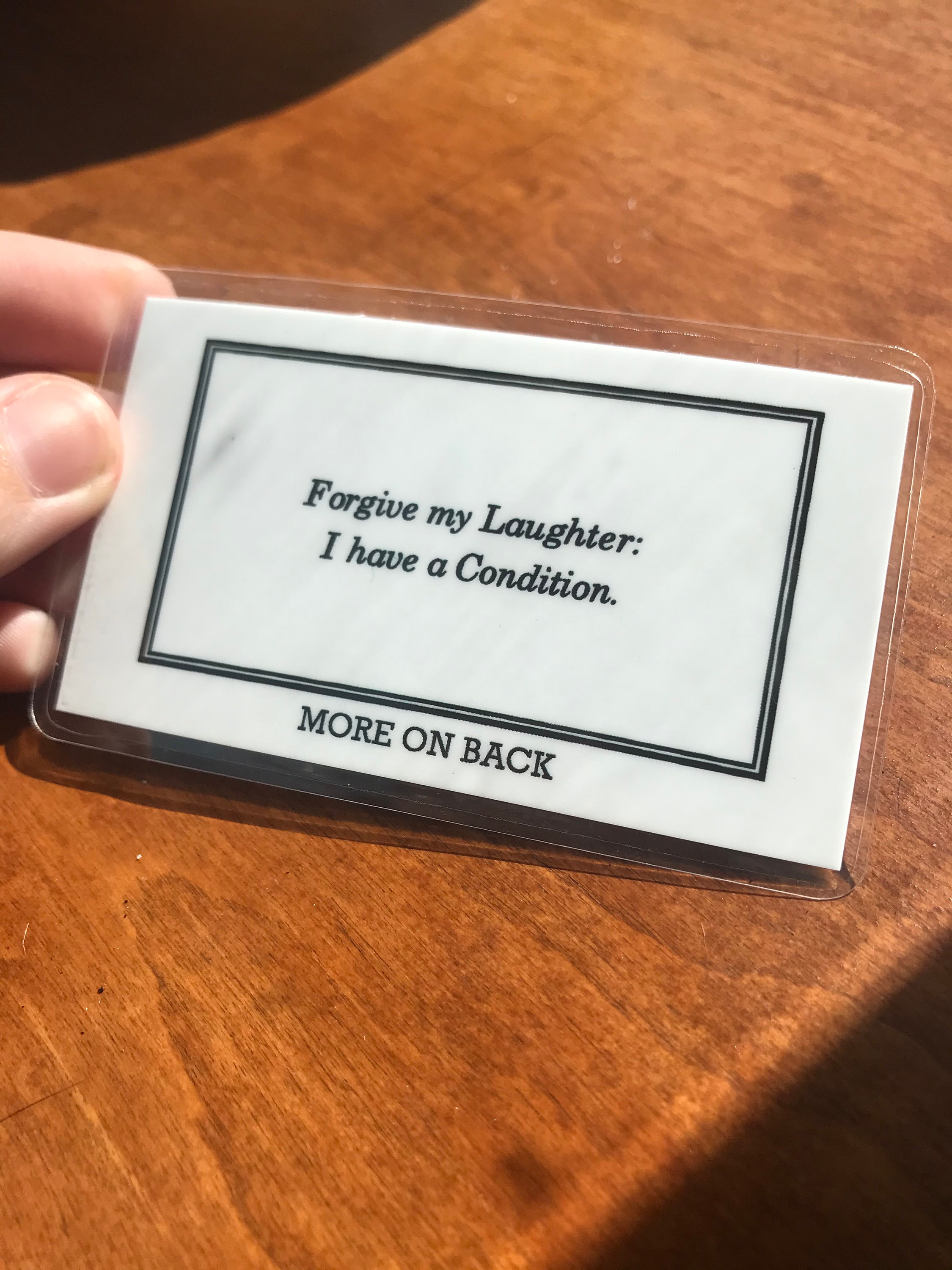 Joker laughing Disorder Card