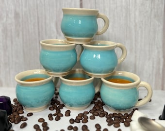 Handmade espresso cup, 3oz cup, Espresso lover gift, Housewarming gift, One of-a-kind espresso cup, hand painted