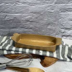 Handmade Ceramic Baking Dish, Pottery Casserole, English Cake Dish