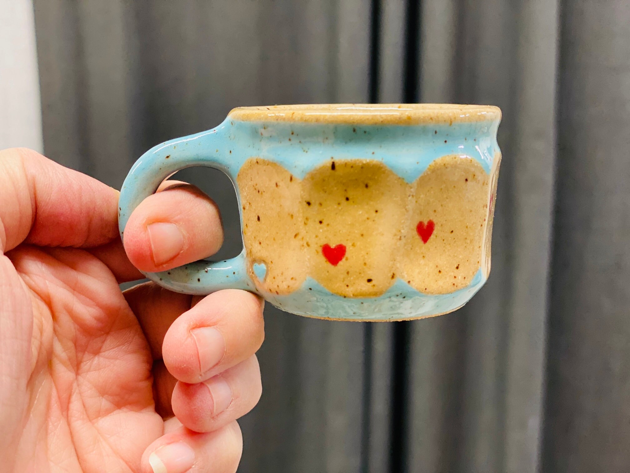 Handmade Ceramic Espresso Cups Hearts Cups Coffee Lovers Etsy UK