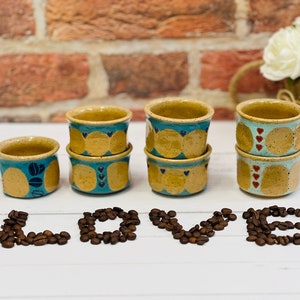 Handmade espresso cup, 2.5 oz cup, Espresso lover gift, Housewarming gift, One of-a-kind espresso cup, Unique espresso cup