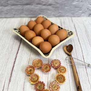 Ceramic Egg Tray, Ceramic Egg Crate, Ceramic Egg Holder, Farmhouse