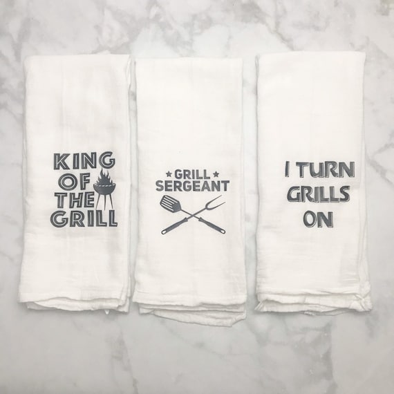 Funny Fathers Day Flour Sack Towels Funny Kitchen Towels Etsy