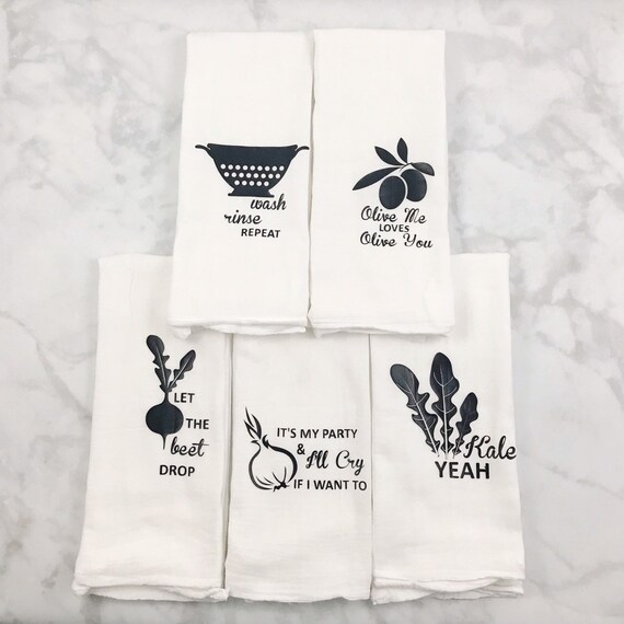 valentine gift flour sacks personalized gifts Flour Sack Dish  Towel funny dish towel dish towel dish rag kitchen accessories