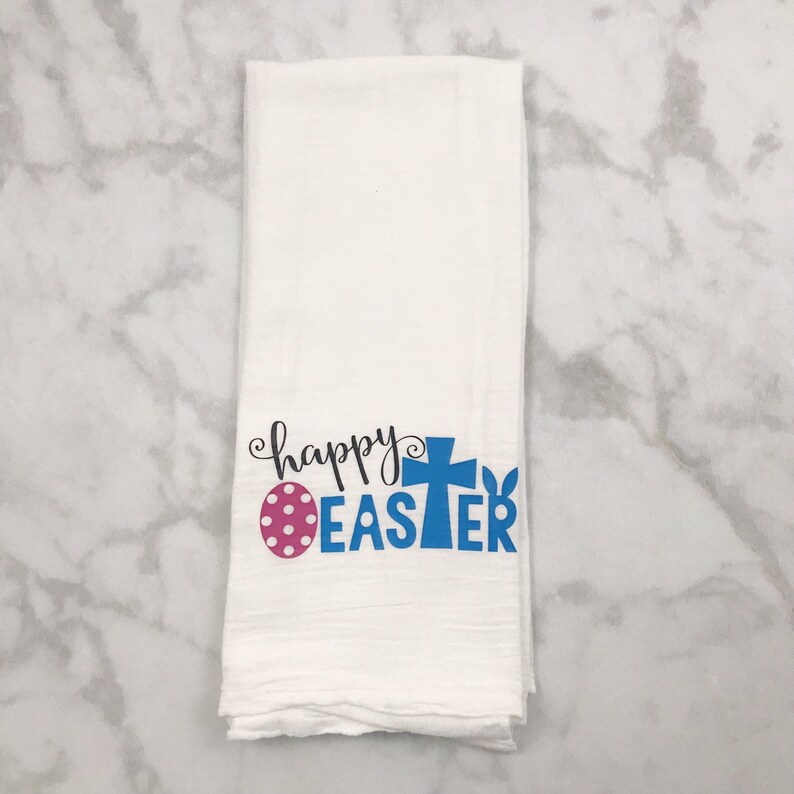 Easter Flour Sack Towel Set Easter Towels Easter Decor Etsy