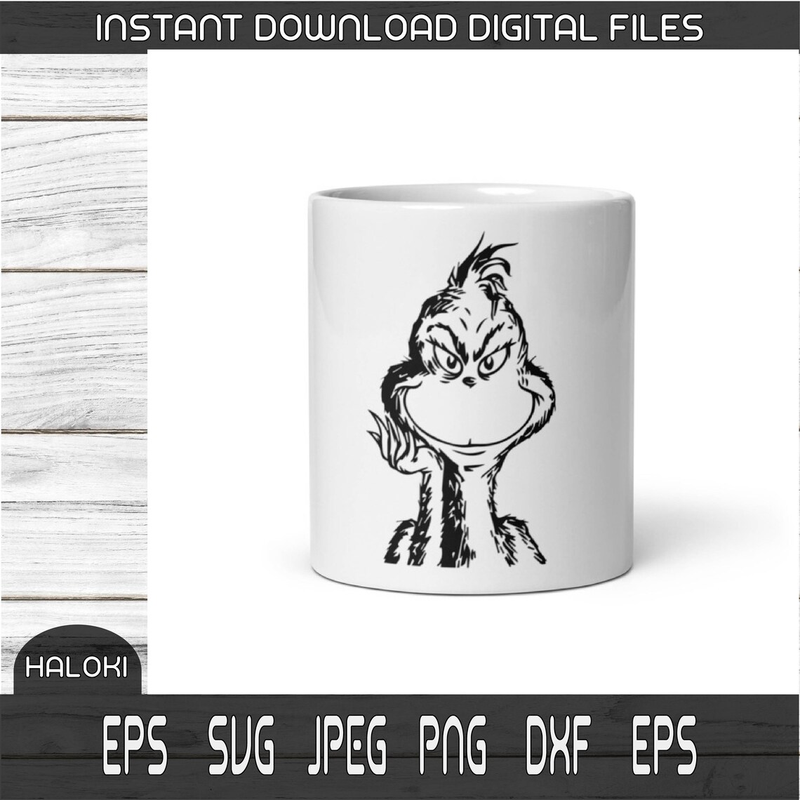 The Grinch Svg Grinch Svg Grinch Png Grinch Face Svg Etsy Israel