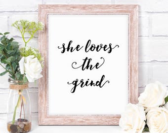 Afdrukbare Art - ze houdt de sleur - Beyonce limonade feministe offerte manifest muur Office Home Decor voor vrouwen