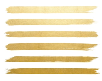 Pennello d'oro strisce vettoriale - File PNG realizzato con Illustrator