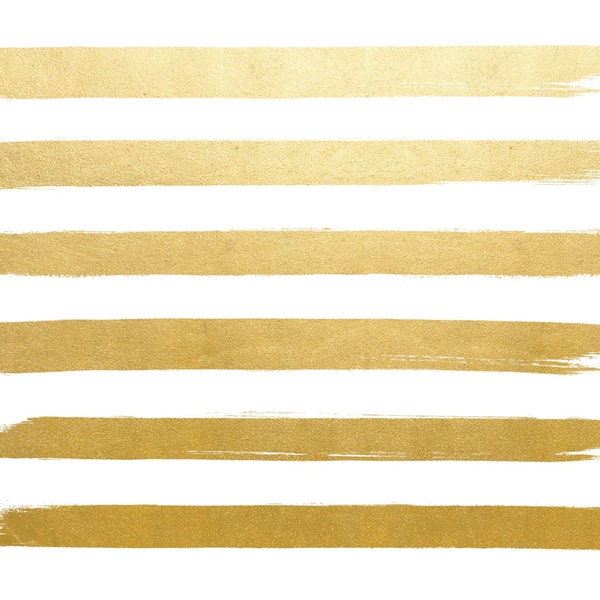 Gold Brush Stripes Vector - PNG File Made with Illustrator