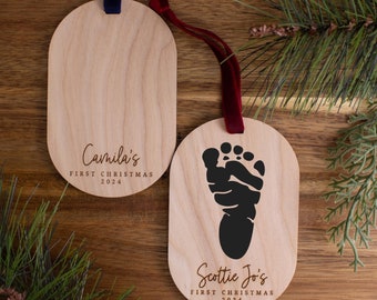 Baby's First Christmas Ornament: DIY Footprint Keepsake, Gift for Grandparents
