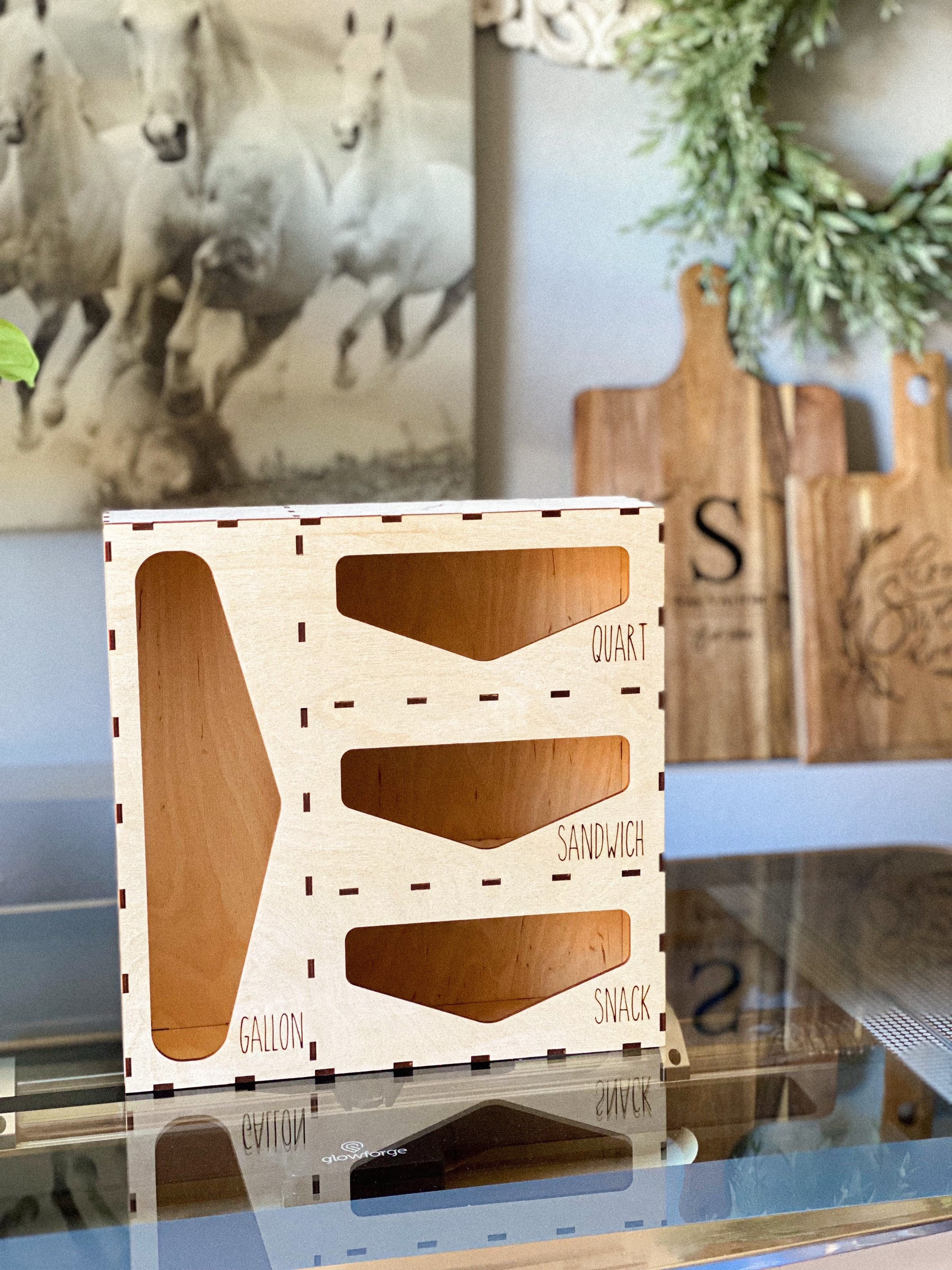 Kitchen Sandwich Bag Organizer/ Plastic Bag Storage/ Kitchen Etsy