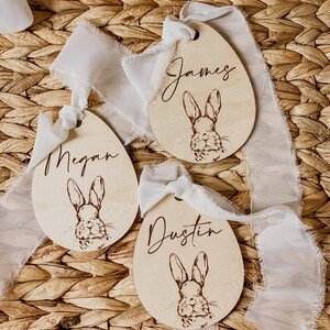 Personalized Easter Basket Tag, Bunny Easter Basket Tag, Personalized Easter Tag, Easter Basket Gift Tag, Easter Egg Name Tag