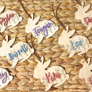 Easter Basket Tag, Personalized Easter Basket Tag, Easter Bunny Basket Tag, Easter Gift Tag, Basket Name Tag, Boy And Girl Easter Basket Tag