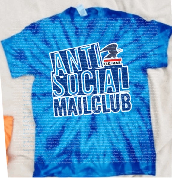 Mail Carrier, Postal, Postal Worker, Anti Social Mail Club Instant Digital Download | png | jpg 4 Files Included