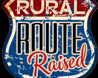 Rural Route Raised PNG FILE