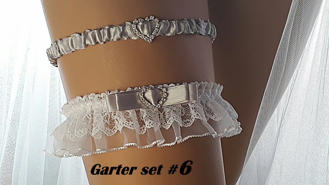 Heart Garter Belt White Garter Belt Lace Garter Belt Wedding Etsy