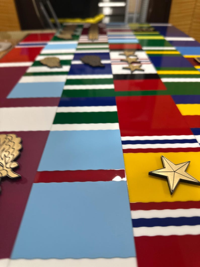 Wall-mounted Military Ribbon Rack – Custom, Larger-than-life Display - Etsy