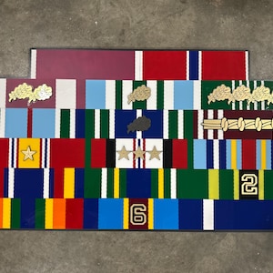 Wall-mounted Military Ribbon Rack – Custom, Larger-than-life Display - Etsy