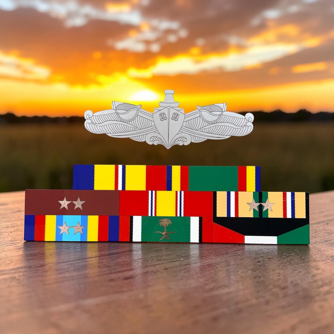 Wall-mounted Military Ribbon Rack – Custom, Larger-than-life Display - Etsy