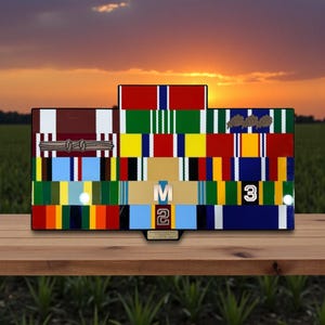 Pow Ribbon Rack Wall-mounted Military Ribbon Rack – Custom, Larger-than-life Display - Etsy