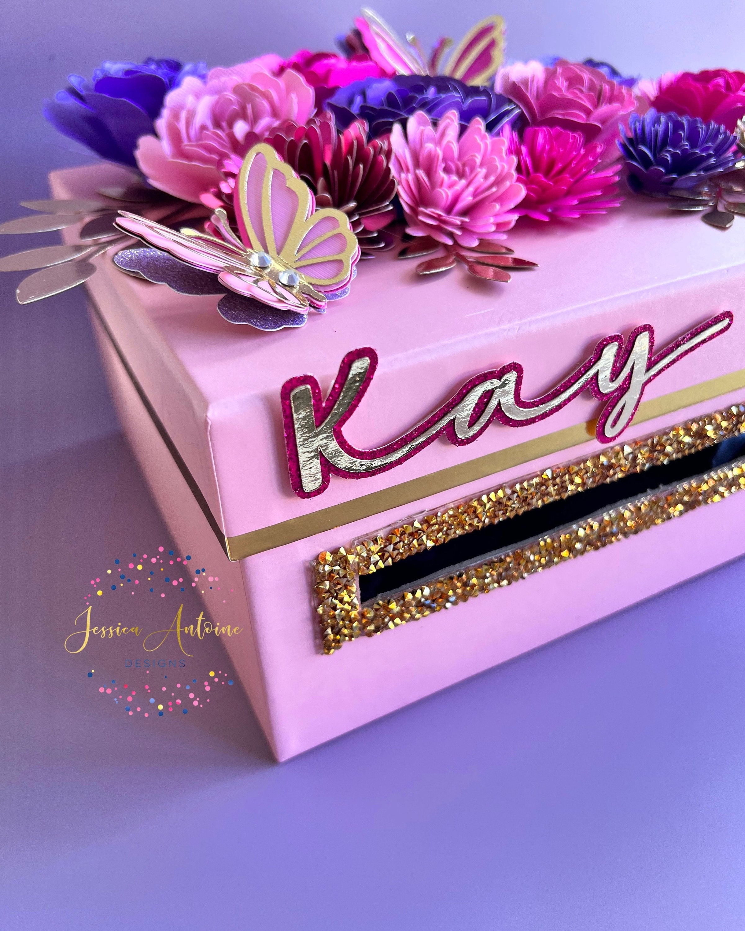 Birthday Card Box Wedding Card Box Baby Shower Card Box Etsy