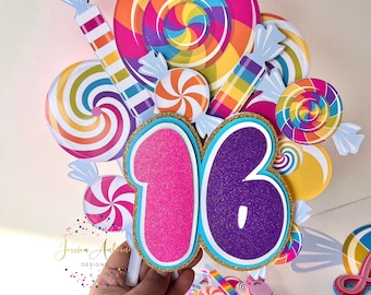 Candy Centerpiece Stick, Candy Land Centerpiece