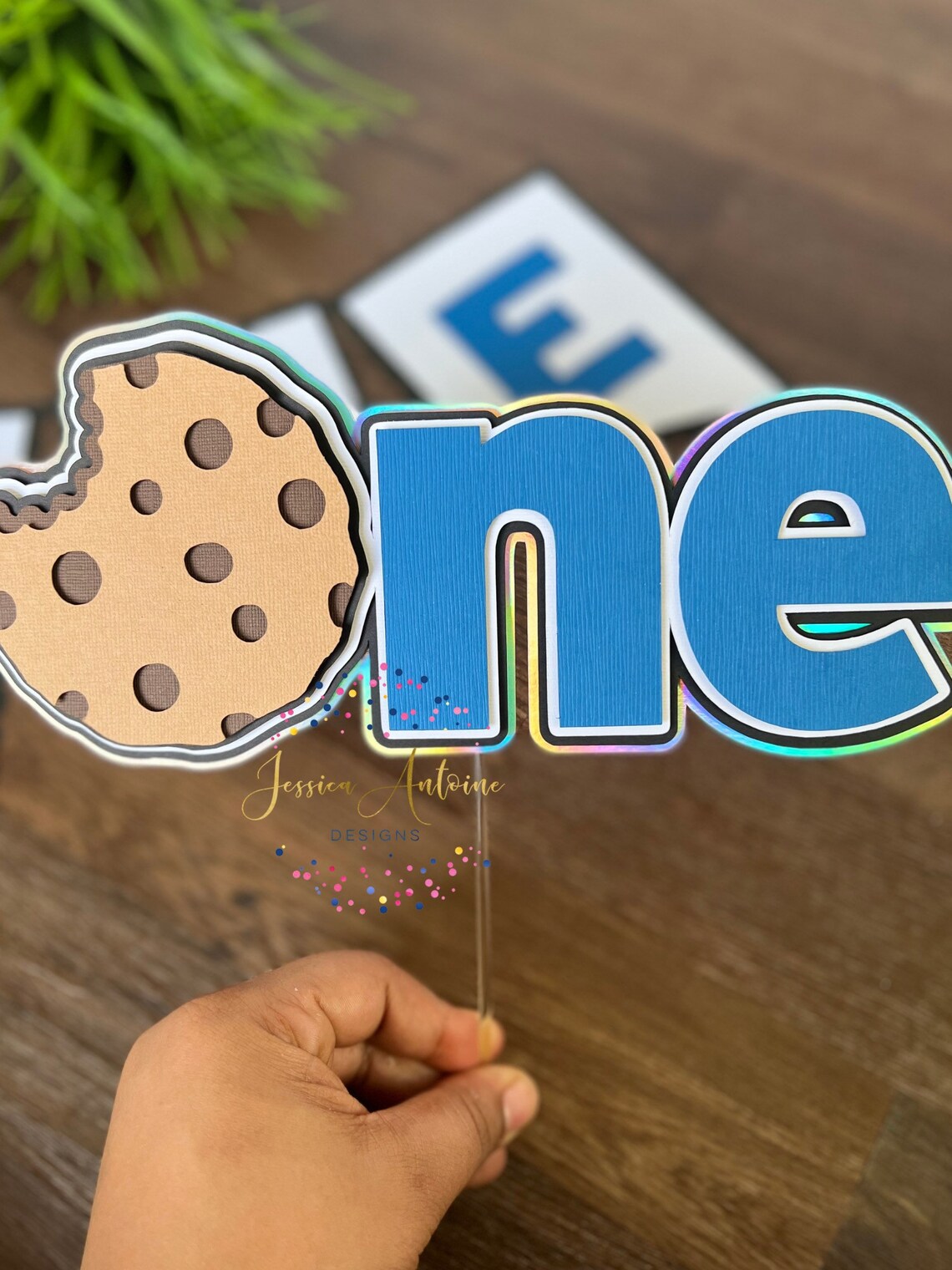 Cookie Cake Topper Cookie Banner Cookie Smash Cake Set Etsy