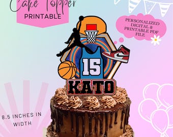 Adorno para tarta imprimible deportivo - Hecho a medida - Adorno para tarta personalizado