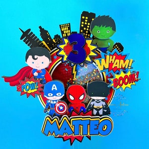 Superhero Cake Topper - Hero Cake Topper