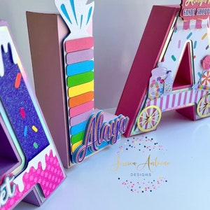 Candy 3d Letters - Candy Party Letters - Etsy