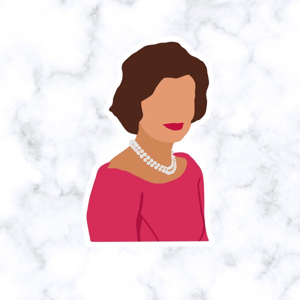 Jackie Kennedy Sticker | Kennedy Sticker | JFK | First Lady | Political Sticker | Historical Stickers | Laptop Stickers | Planner Sticker