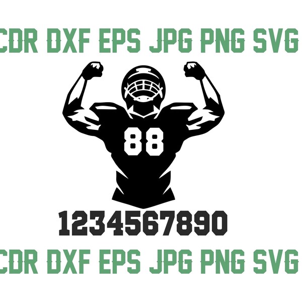 Football Jersey Silhouette Svg Etsy