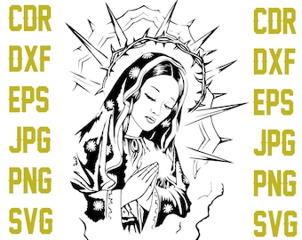 Download Virgin Mary Svg Etsy