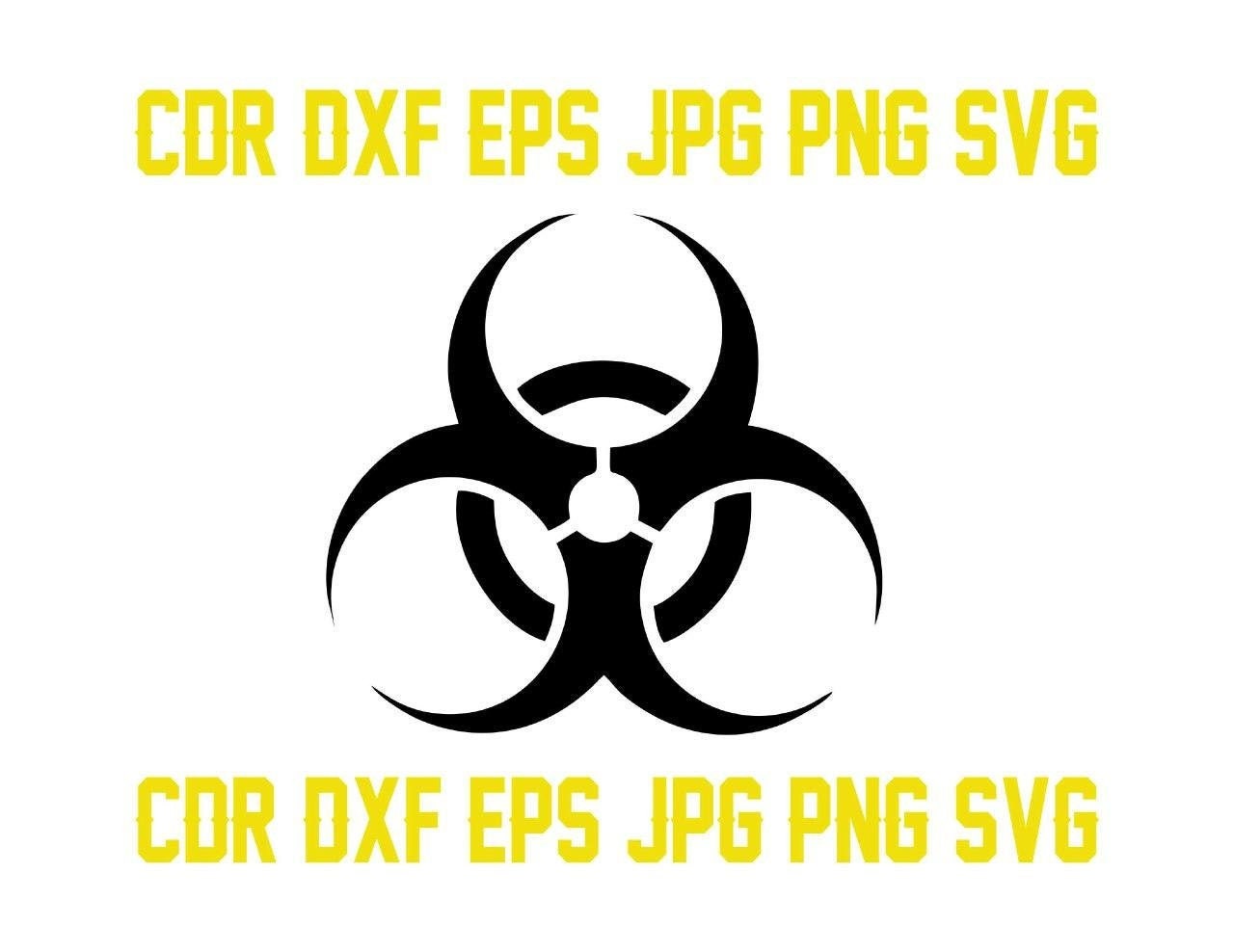Bio hazard svg cutting files printable biohazard files for | Etsy