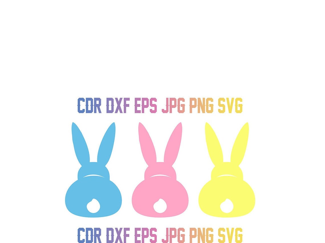 Bunny rabbit svg cricut files Bunny silhouette dxf Digital | Etsy