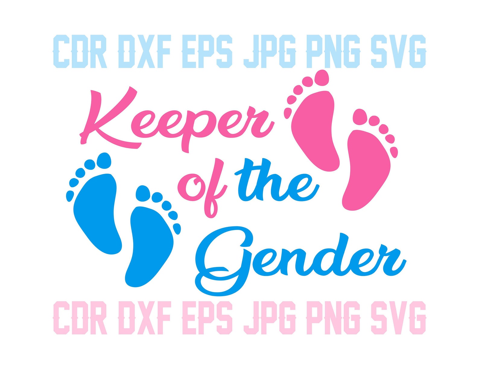 Keeper of the Gender Svg Cut File Instant Download Gender - Etsy Ireland