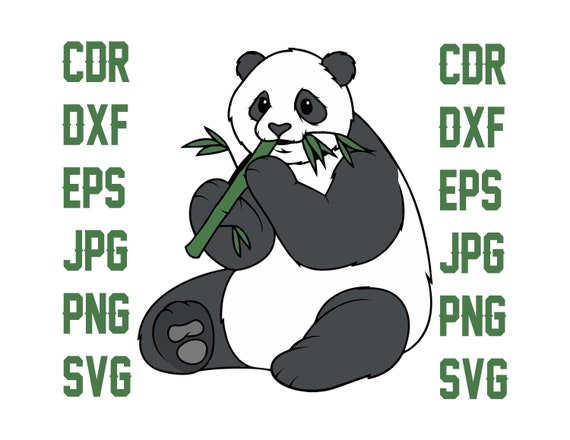 photo Printable Picture Of A Panda Bear cute panda svg cutting files printable panda bear silhouette etsy