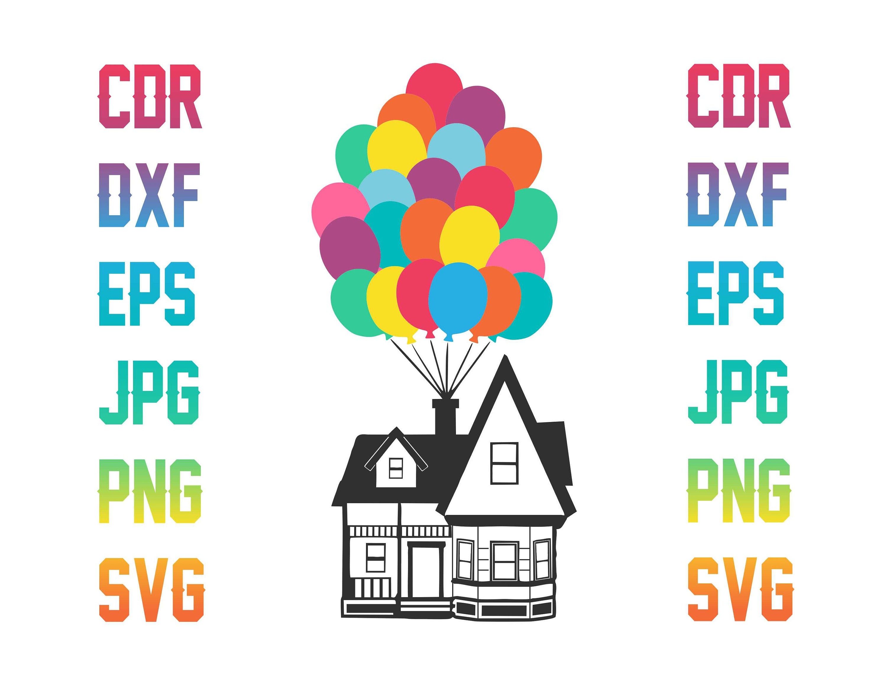 Up Movie Svg Cutting Files Digital Pixar Printable Clipart - Etsy Australia