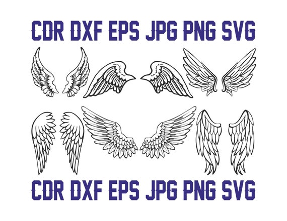 Download Angel Wings Svg Cutting Files Instant Download Angel Etsy