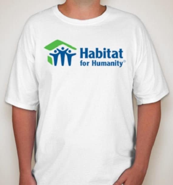 HABITAT FOR HUMANITY Charity Volunteer T-shirt | Etsy