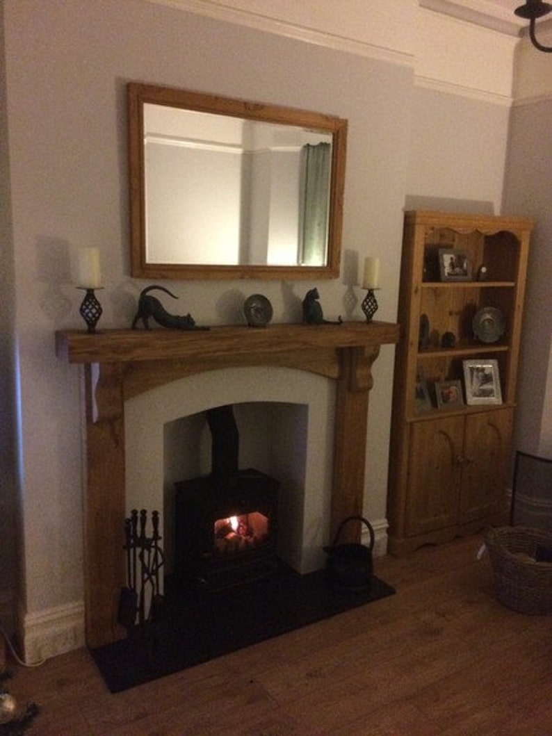 Rustic Oak Fireplace Surround Made to Measure Etsy UK