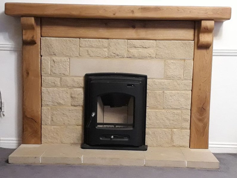 Rustic Oak Fireplace Surround Made to Measure Etsy UK