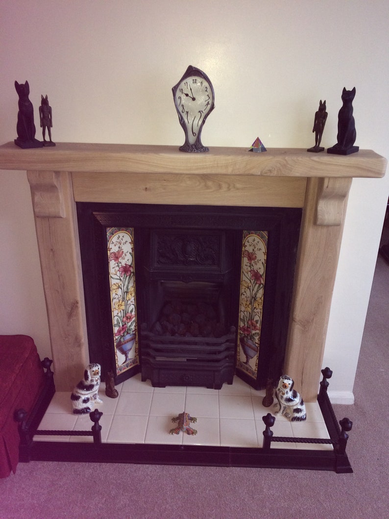 Rustic Oak Fireplace Surround Made to Measure Etsy UK