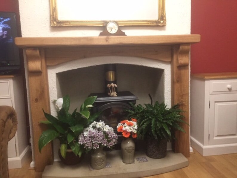 Rustic Oak Fireplace Surround Made to Measure Etsy UK