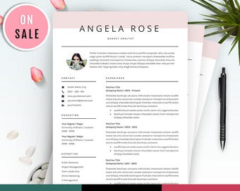 Resume Template - Professional CV Template - for Word (US Letter and A4) 1 & 2 Page CV Template