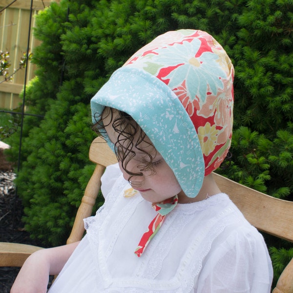 Modern Sun Prairie Baby Bonnet Sewing Pattern - with Video Tutorial - Make in under One Hour - Unisex