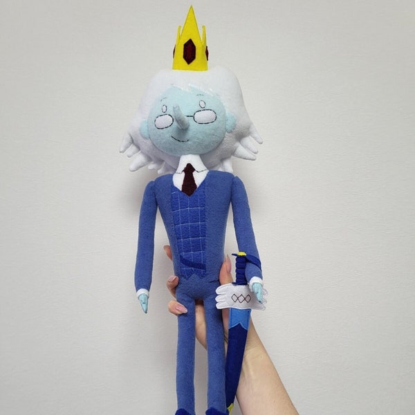 The Winter King doll, Simon Petrikov plushie, handmade plush, 23 in high with poseable legs