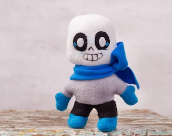 Blueberry Sans soft plush - Undertale Inspired, pocket plushie