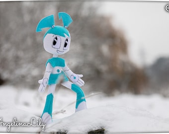 Jenny Wakeman My Life as a Teenage Robot inspired, XJ-9 handmade doll, 15.7  in