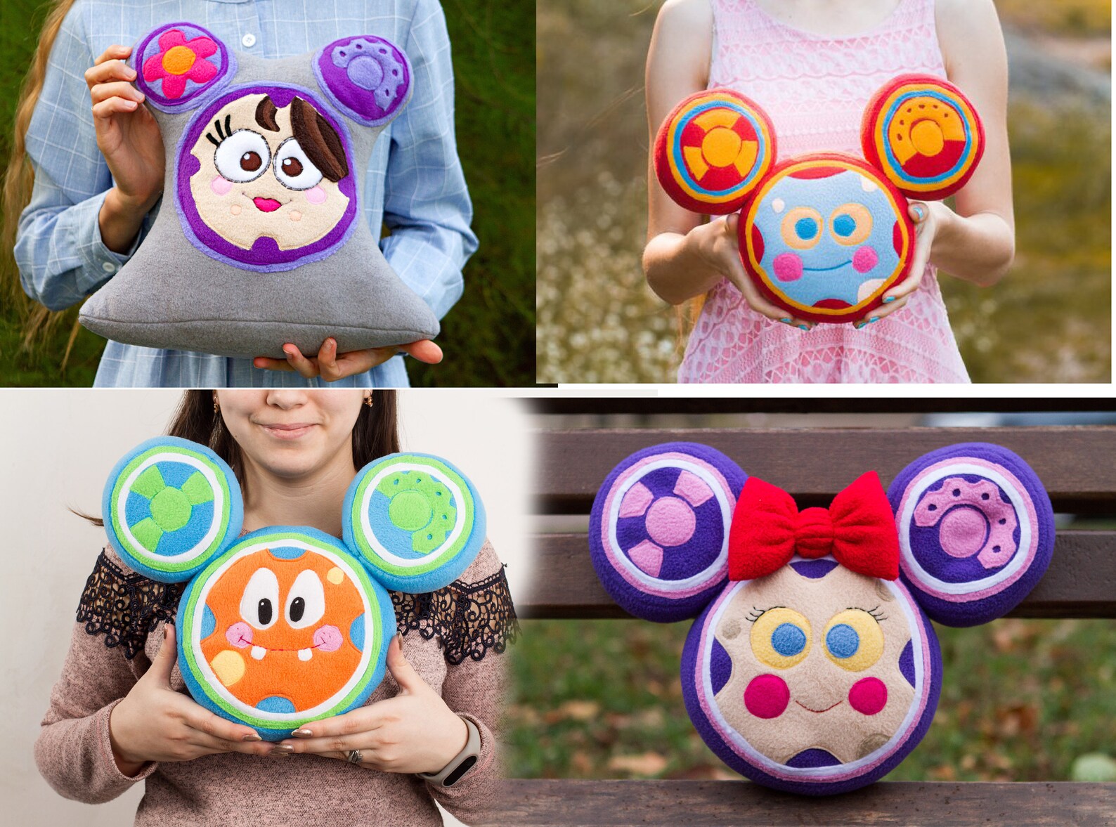 Toodles Plush Toodles Pillow Handmade Cuddly Toy 11.8 in Etsy